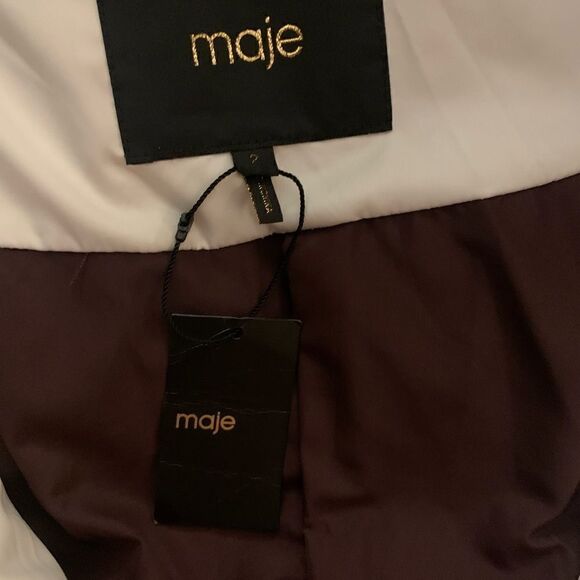 NWT MAJE down jacket size 2 - Picture 2 of 3